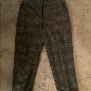 Liz Claiborne Women’s Plaid Wool Trousers